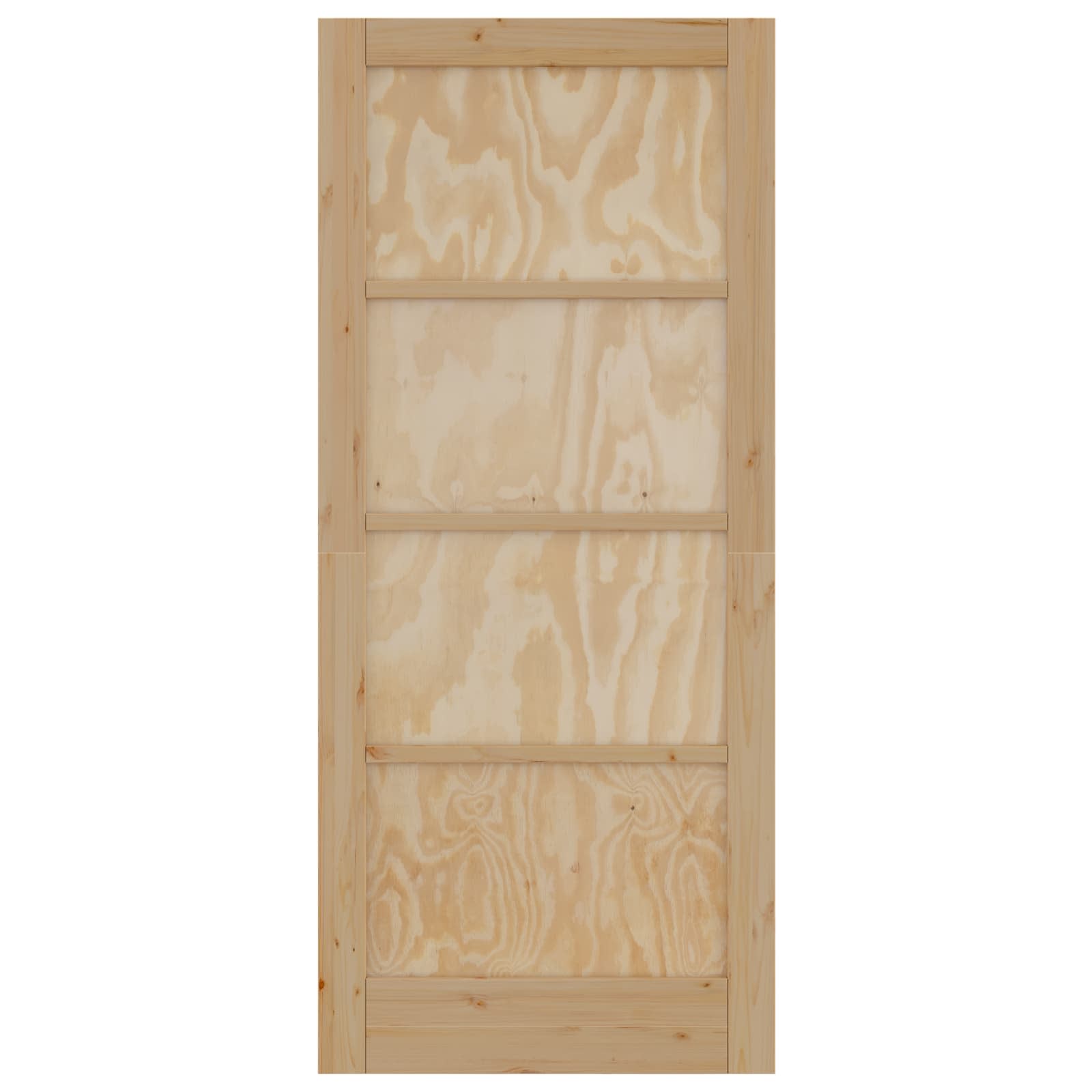 Porta Interna Scorrevole 86 x 198,5 cm Legno Compensato Naturale
