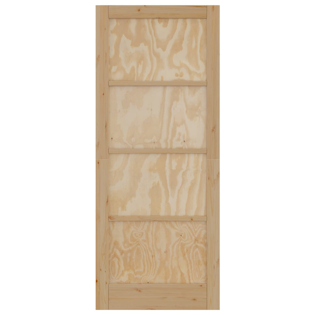 Porta Interna Scorrevole Naturale 86 x 211 cm Legno Compensato