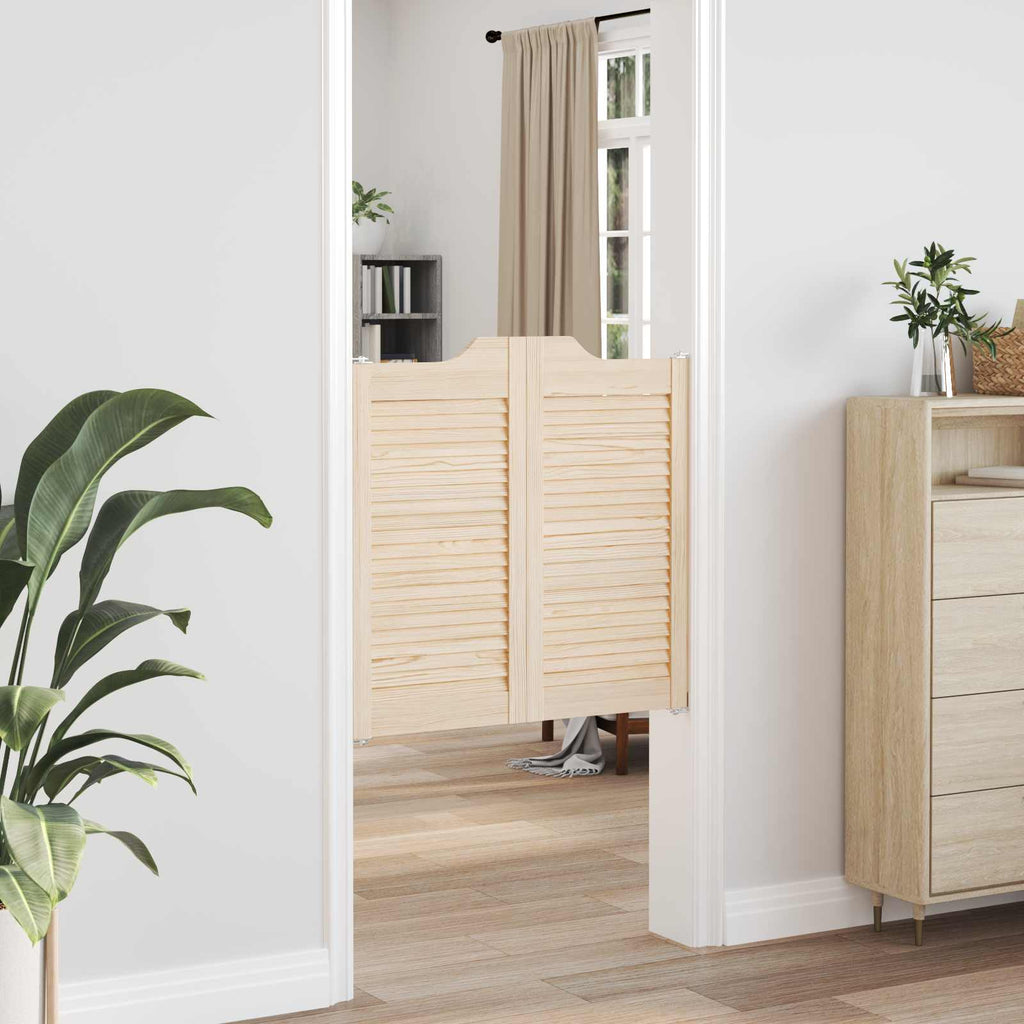 Porte Swing Naturale 80 x 80 cm Legno Massello di Pino
