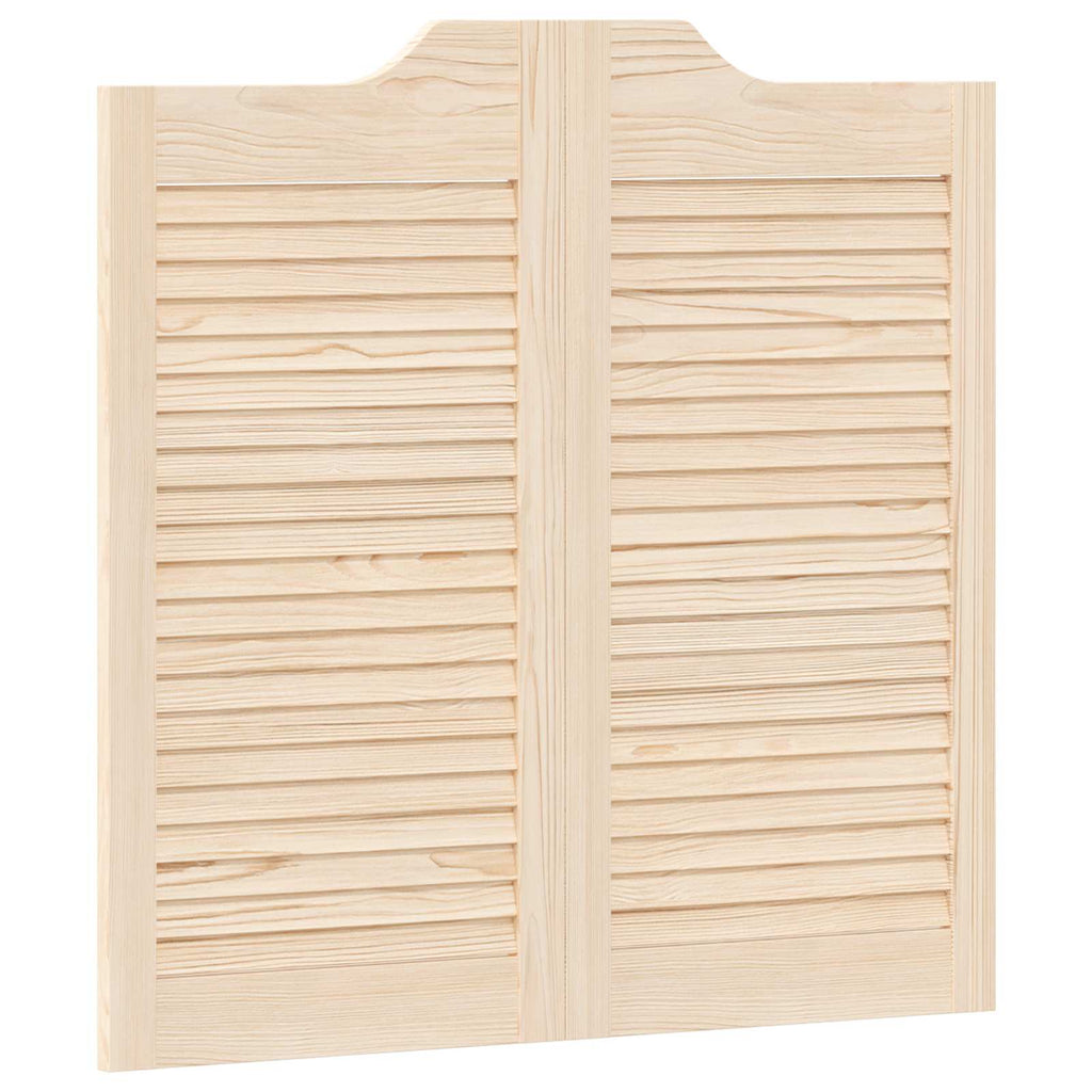 Porte Swing Naturale 80 x 80 cm Legno Massello di Pino