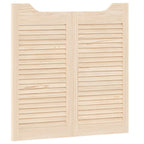 Porte Swing Naturale 80 x 80 cm Legno Massello di Pino