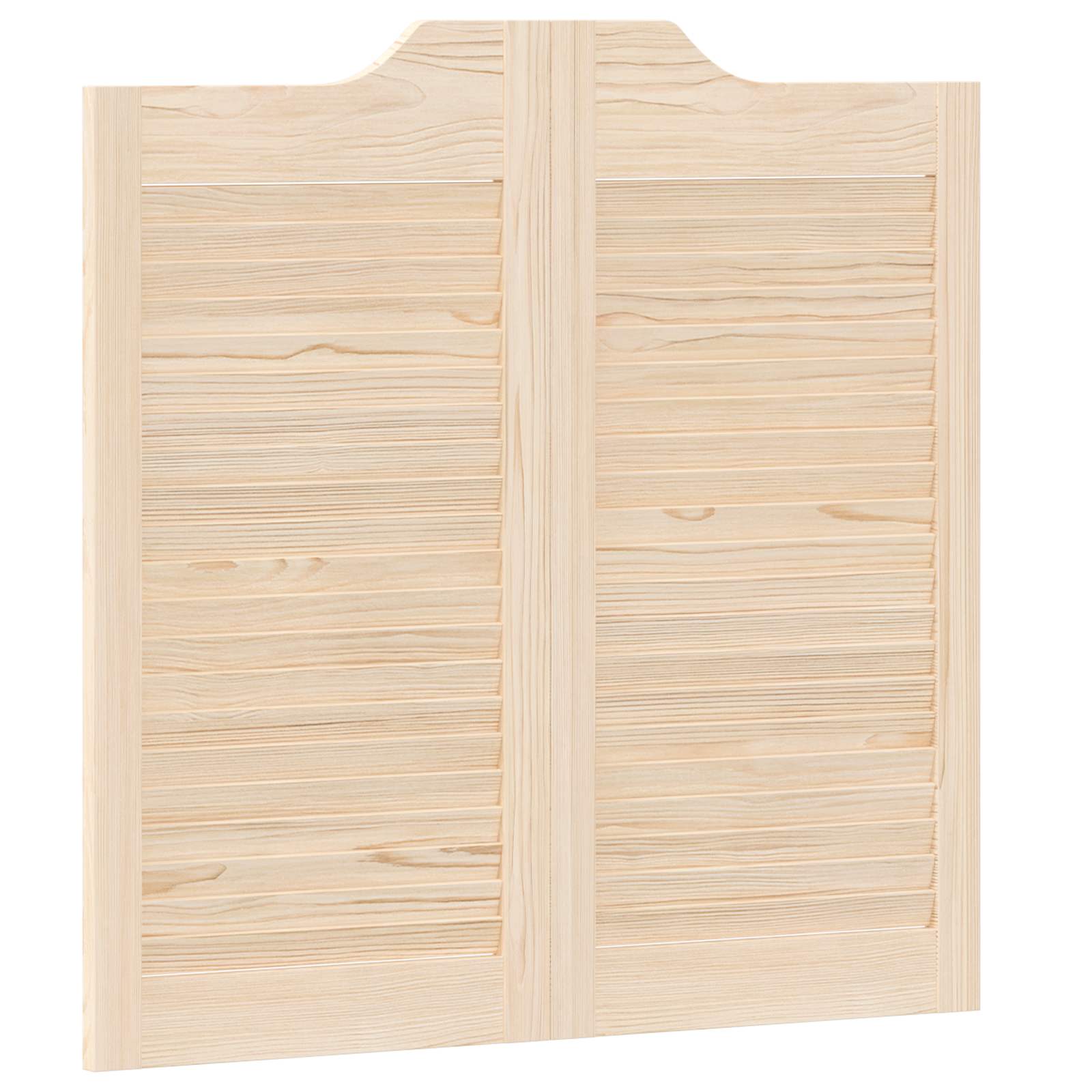 Porte Swing Naturale 80 x 80 cm Legno Massello di Pino