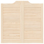 Porte Swing Naturale 80 x 80 cm Legno Massello di Pino