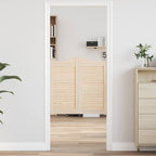 Porte Swing 2 pcs Legno Massello di Pino Naturale 80x80 cm