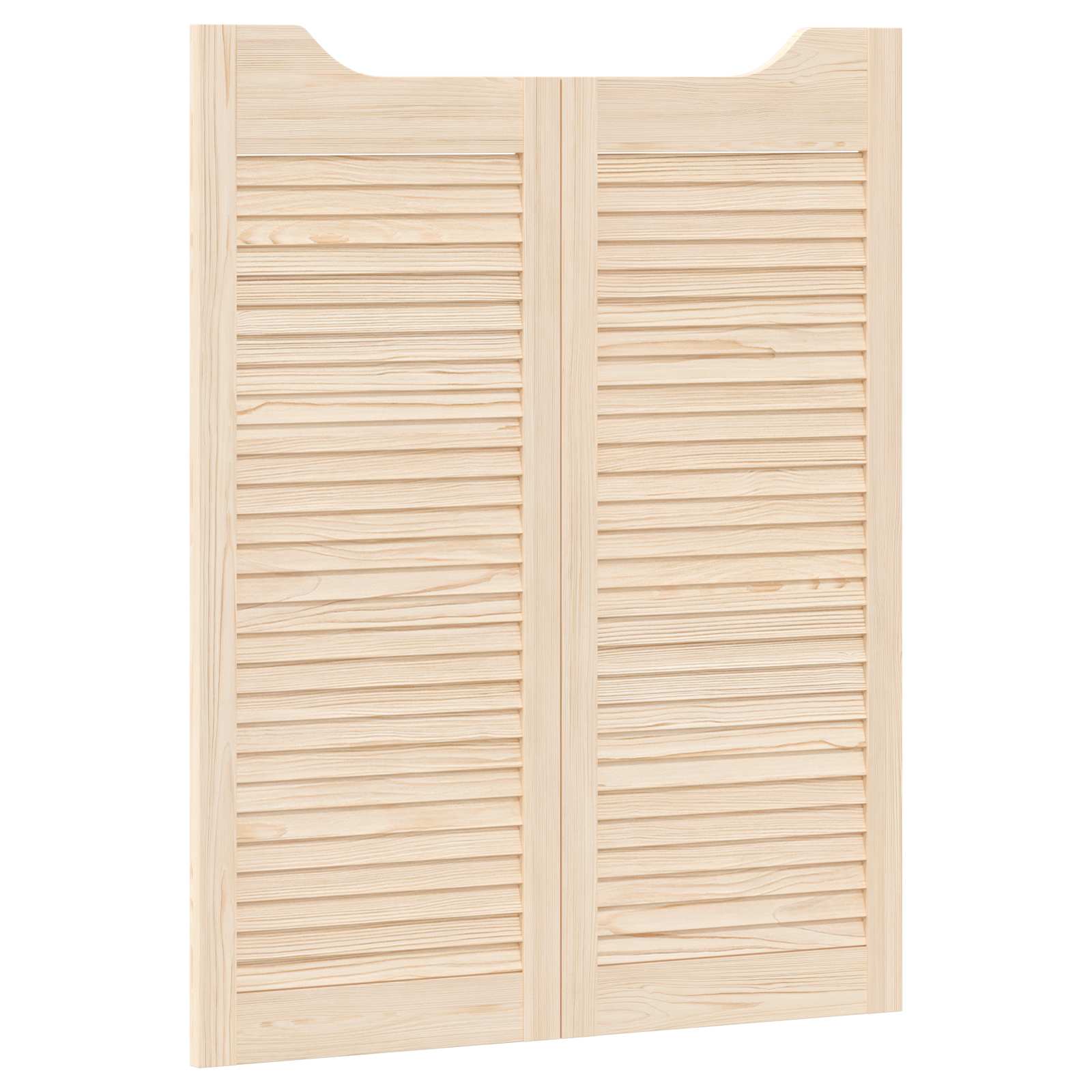 Porte Swing 2 pcs Legno Massello di Pino Naturale