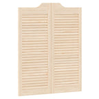 Porte Swing 2 pcs Legno Massello di Pino Naturale
