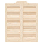 Porte Swing 2 pcs Legno Massello di Pino Naturale