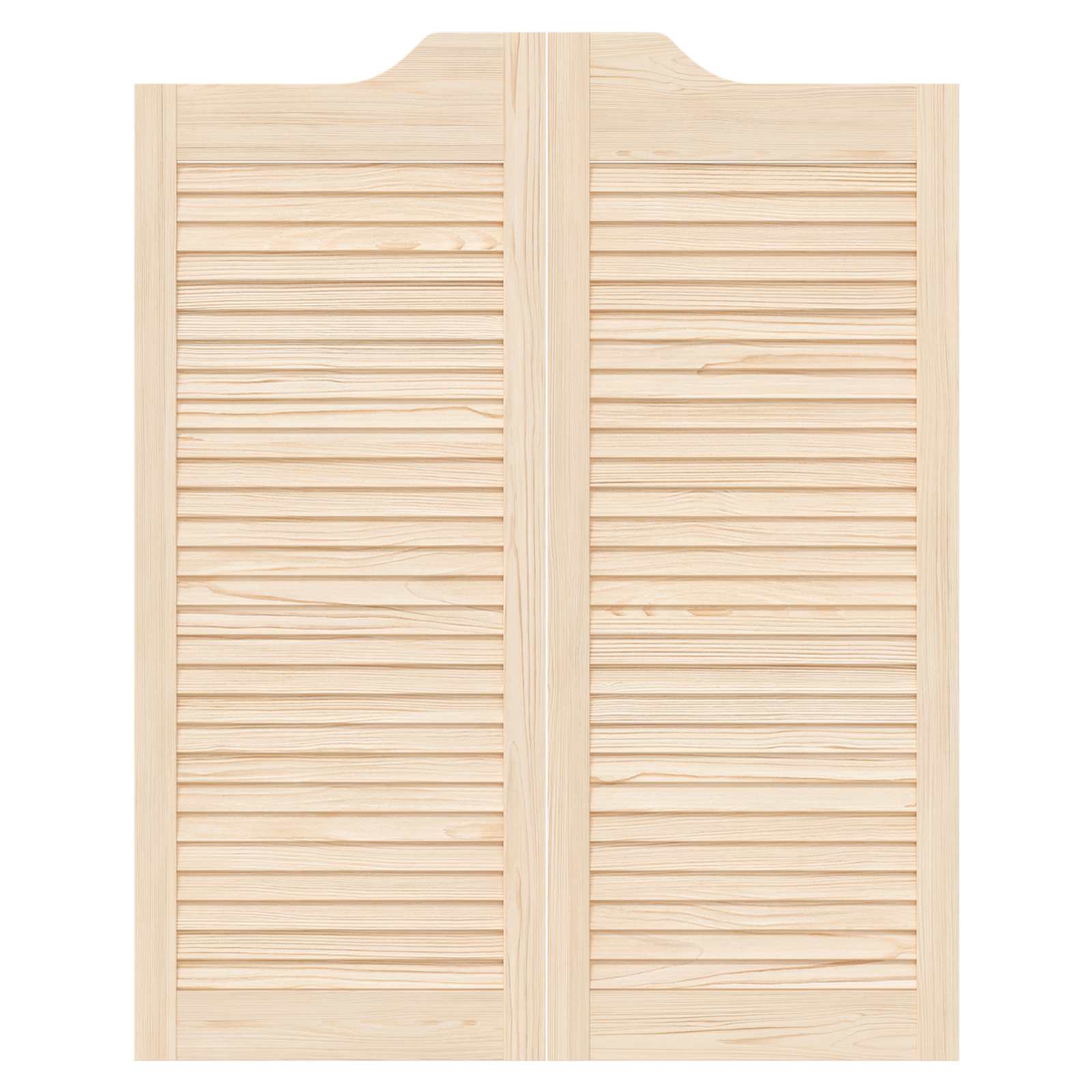 Porte Swing 2 pcs Legno Massello di Pino Naturale