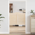 Porte Swing 2 pcs Naturale Legno Massello di Pino 100x80 cm