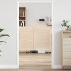 Porte Swing 2 pcs Naturale Legno Massello di Pino 100x80 cm