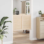 Porte Swing 2 pcs Naturale Legno Massello di Pino 100x80 cm