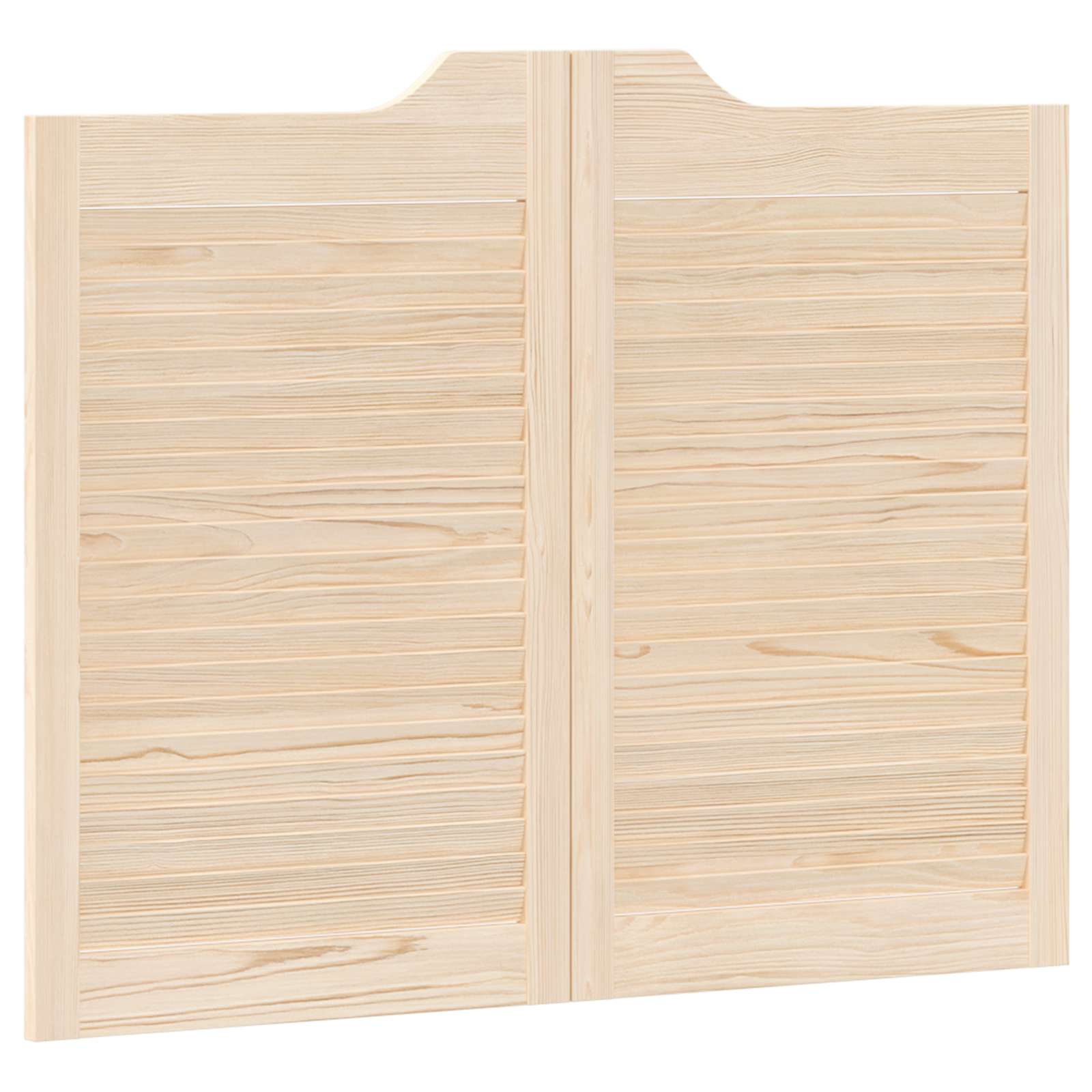 Porte Swing 2 pcs Naturale Legno Massello di Pino 100x80 cm