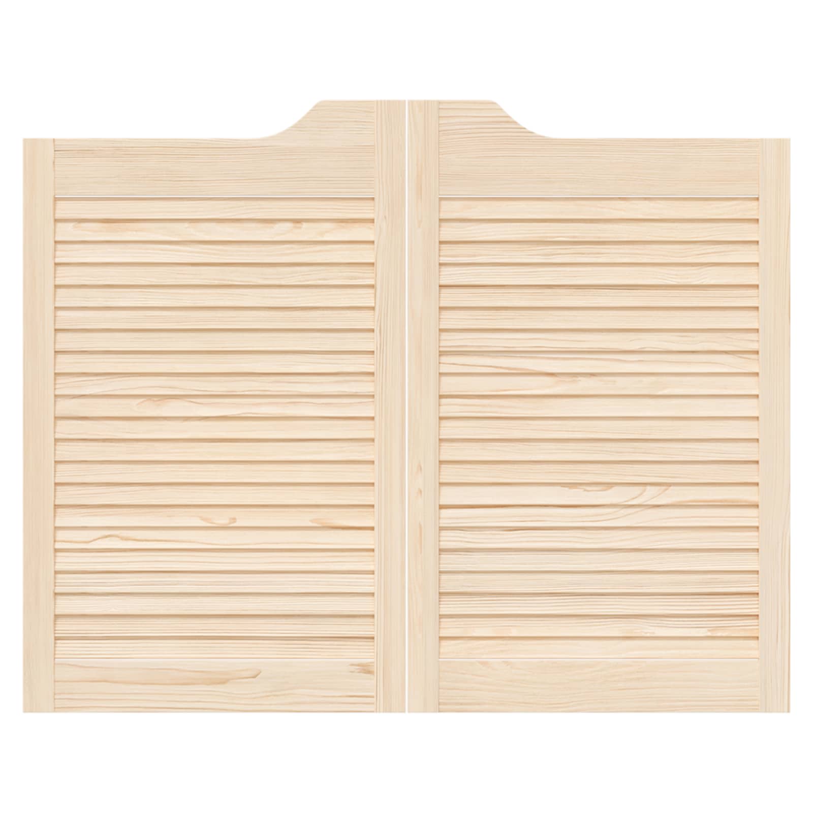 Porte Swing 2 pcs Naturale Legno Massello di Pino 100x80 cm