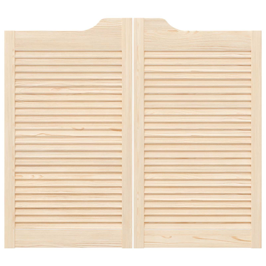 Porta Swing Naturale 90 x 100 cm Legno Massello di Pino