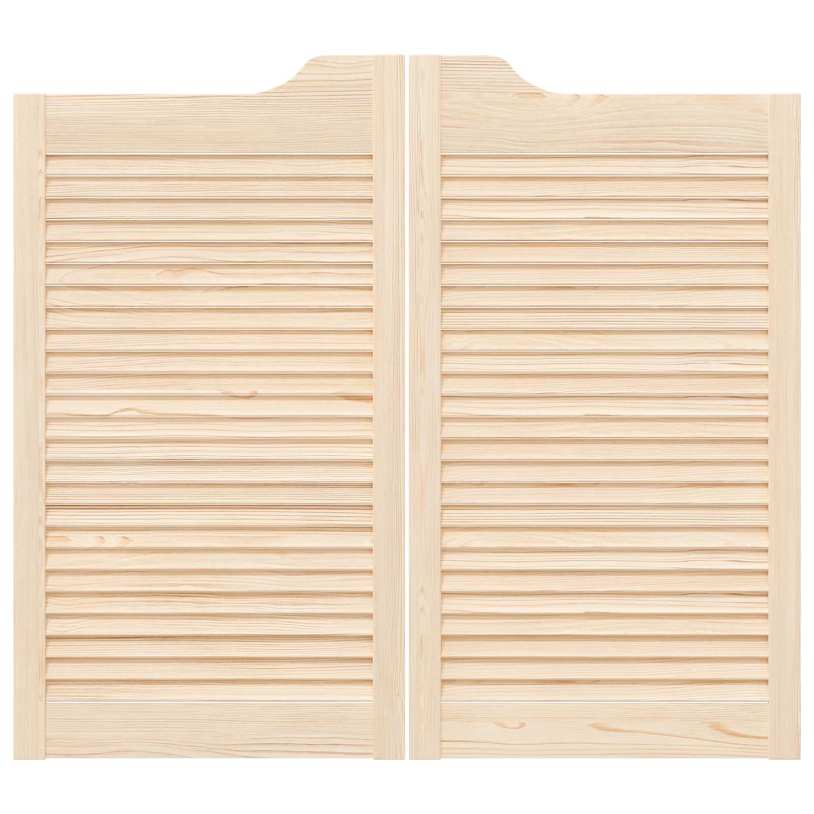 Porta Swing Naturale 90 x 100 cm Legno Massello di Pino