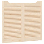 Porte Swing 2 pezzi Legno Massello di Pino Naturale