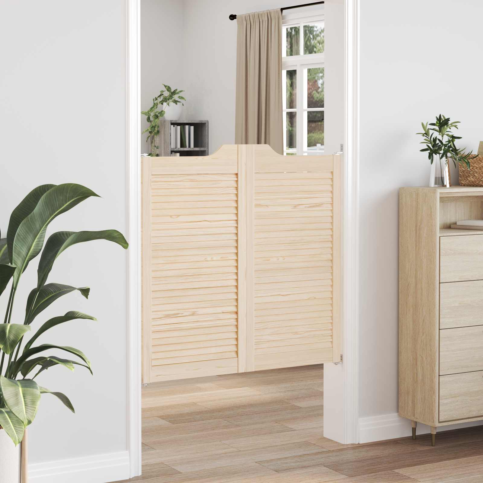Porte Swing Legno Massello di Pino Naturale 100 x 100 cm