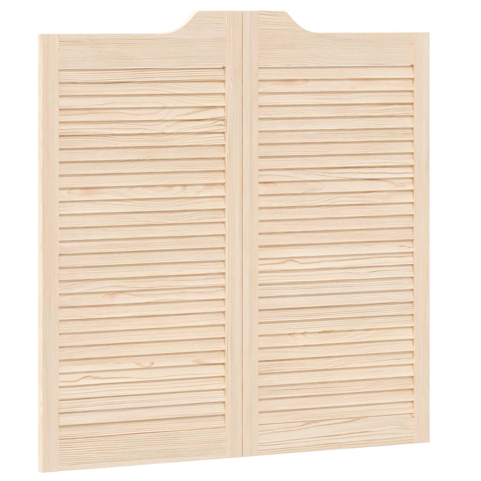 Porte Swing 2 pz Legno Massello di Pino Naturale