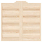 Porte Swing 2 pz Legno Massello di Pino Naturale