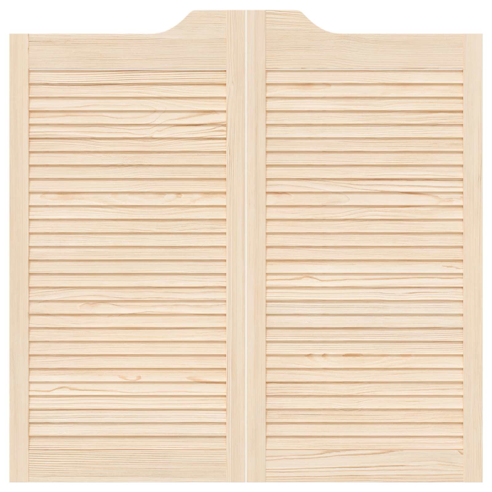 Porte Swing 2 pz Legno Massello di Pino Naturale