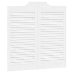 Porte Swing Bianco 80 x 80 cm Legno Massello di Pino
