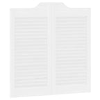 Porte Swing Bianco 80 x 80 cm Legno Massello di Pino
