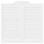 Porte Swing Bianco 80 x 80 cm Legno Massello di Pino