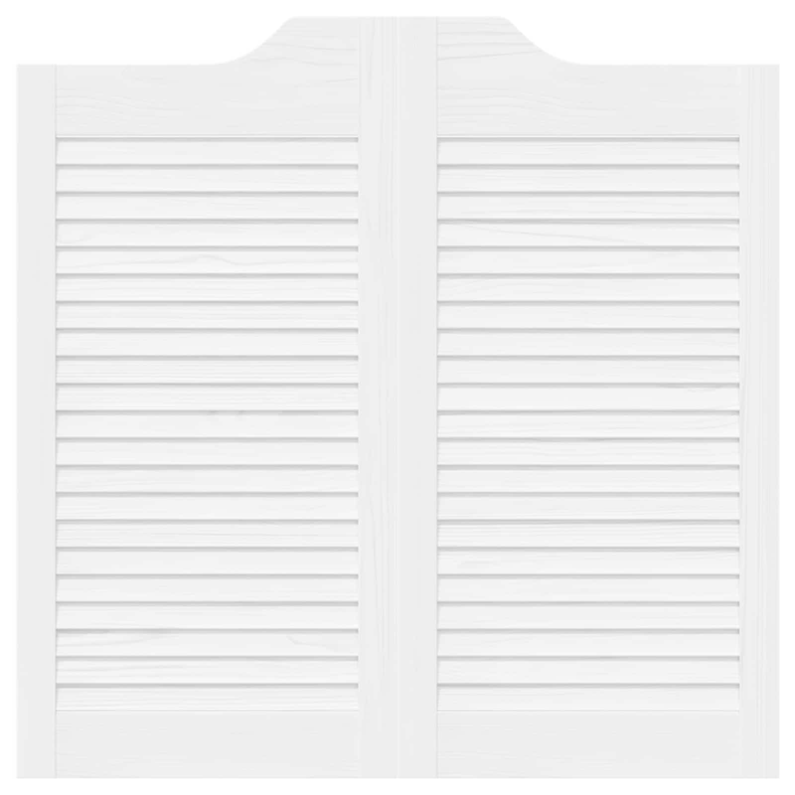 Porte Swing Bianco 80 x 80 cm Legno Massello di Pino