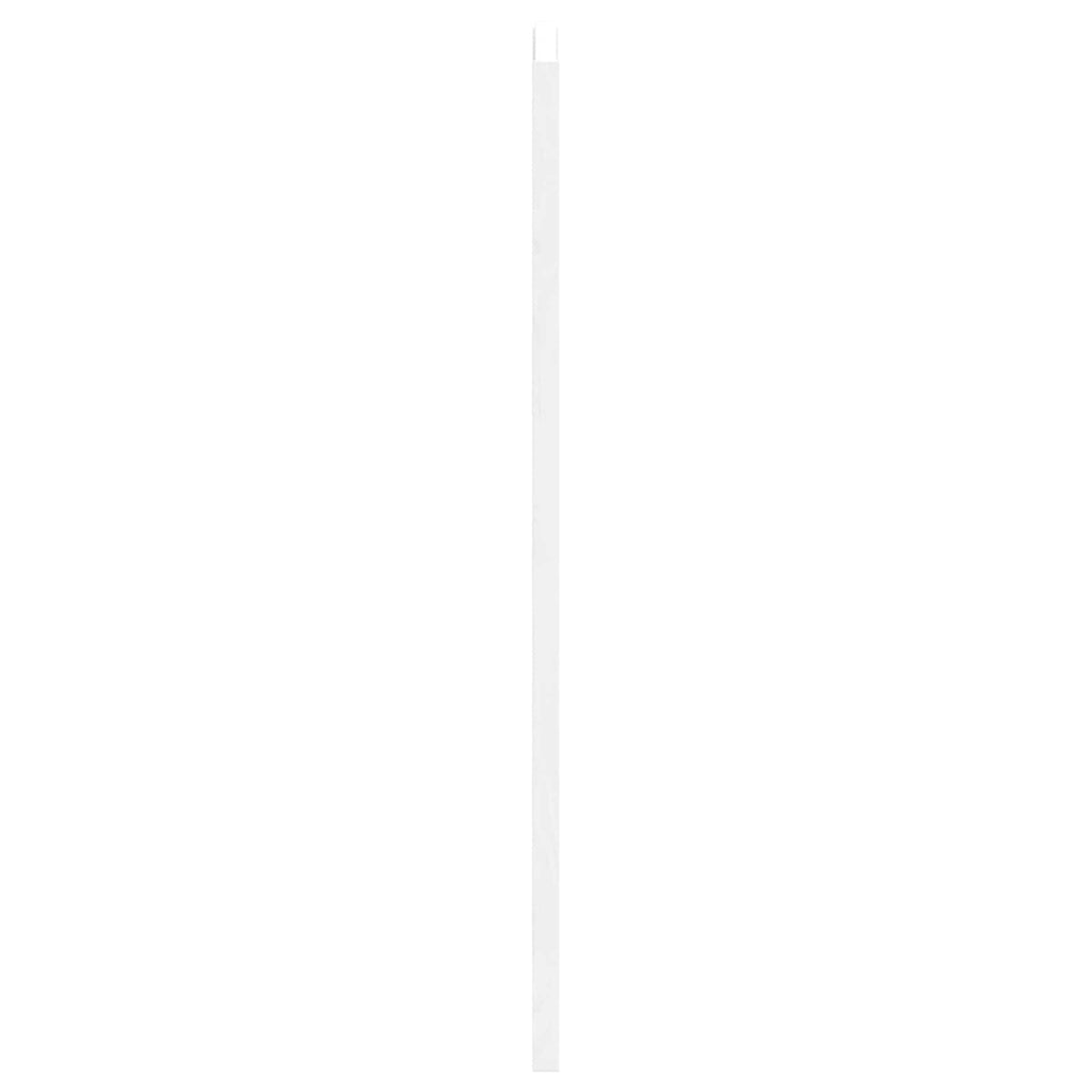 Porte Swing 2 pcs Bianco Legno Massello di Pino 80x80 cm