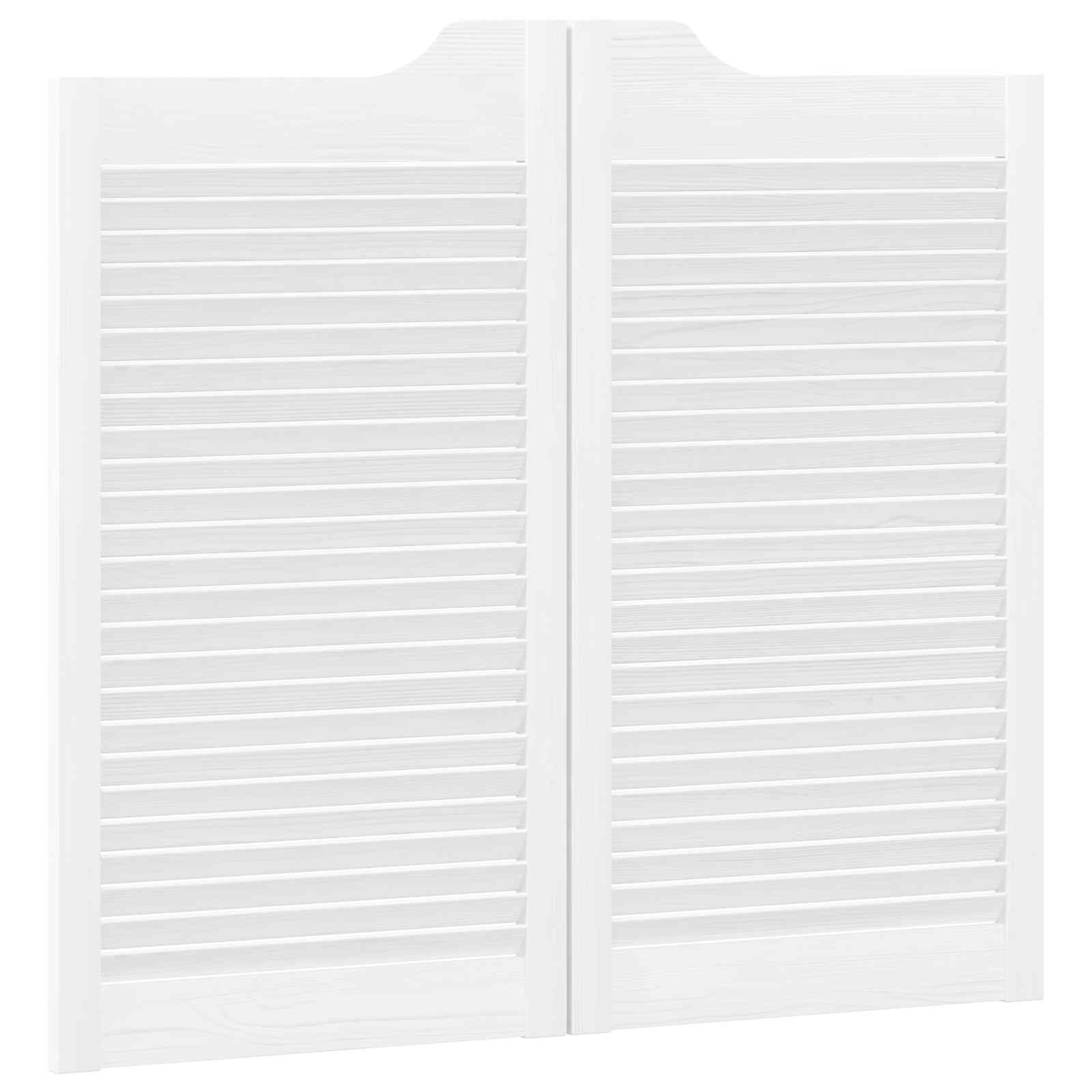 Porte Swing Bianco 90 x 40 cm Legno Massello di Pino