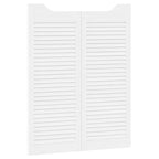 Porte Swing Bianco 100 x 40 cm Legno Massello di Pino