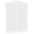 Porte Swing Bianco 100 x 40 cm Legno Massello di Pino