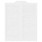 Porte Swing Bianco 100 x 40 cm Legno Massello di Pino