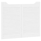 Porte Swing Bianco 80 x 100 cm Legno Massello di Pino