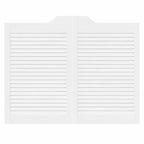 Porte Swing Bianco 80 x 100 cm Legno Massello di Pino