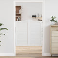 Porte Swing Bianco 100 x 50 cm Legno Massello di Pino