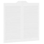 Porte Swing Bianco 100 x 50 cm Legno Massello di Pino