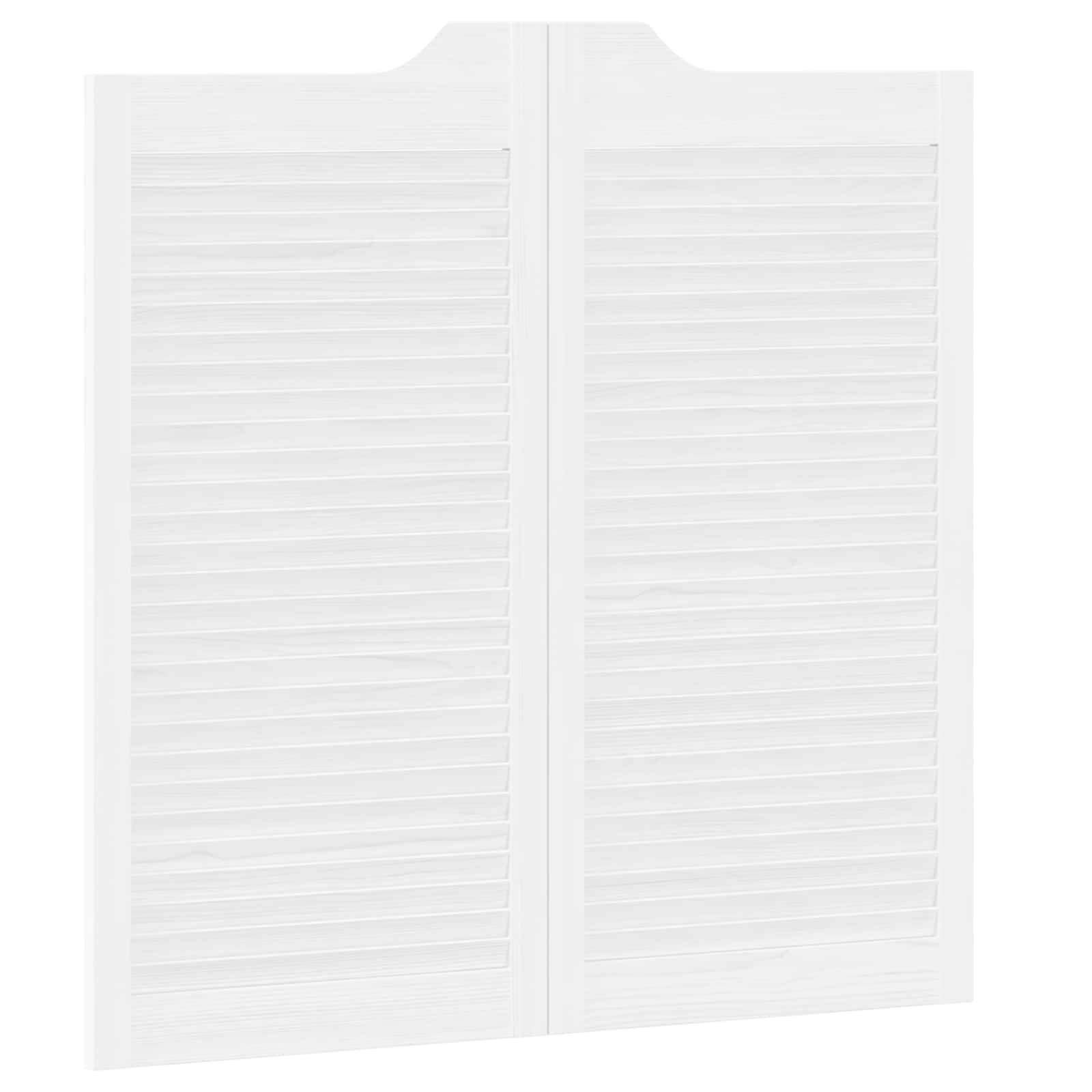 Porte Swing Bianco 100 x 50 cm Legno Massello di Pino