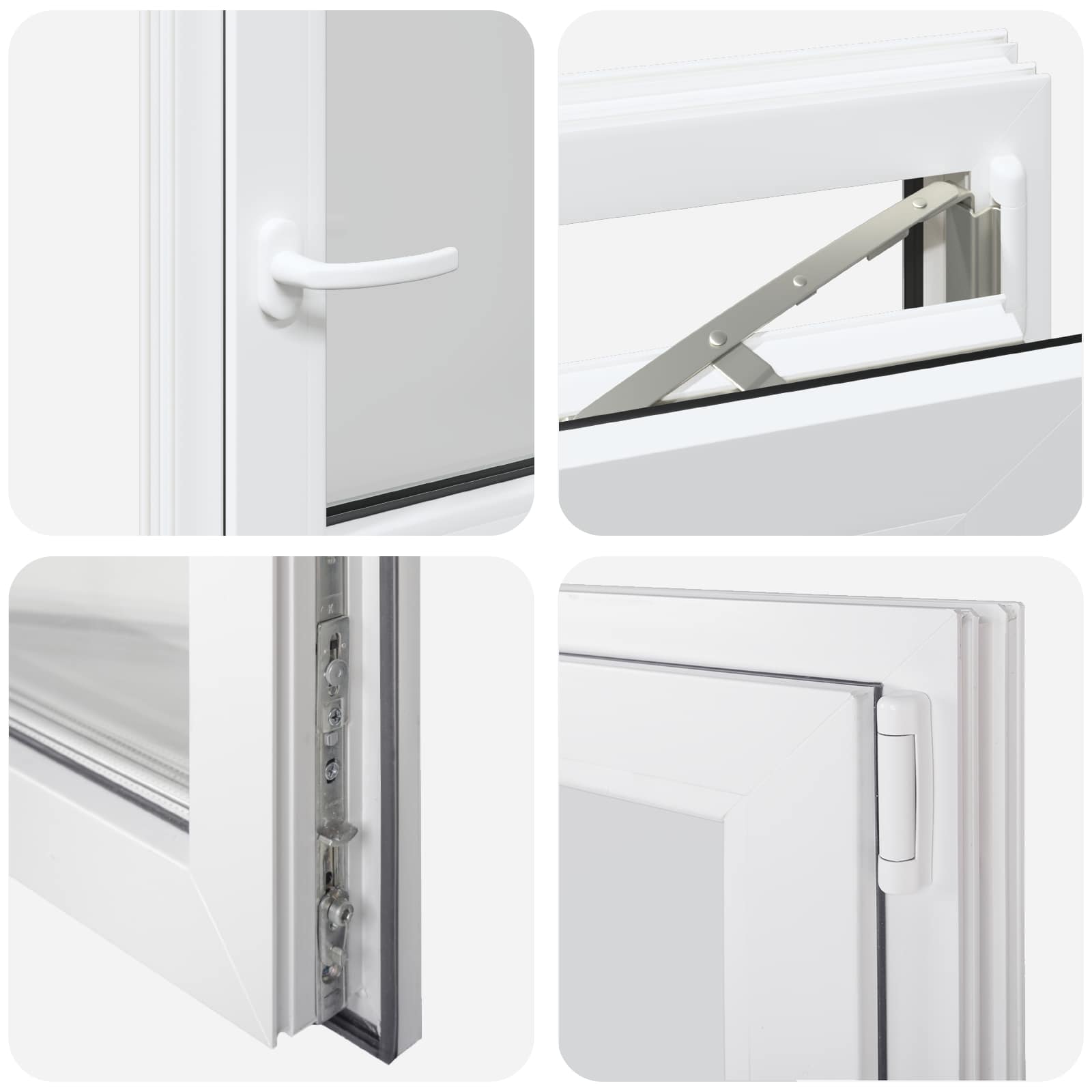 Finestra per Soffitta RISOR 50 x 50 cm PVC e Vetro Bianco