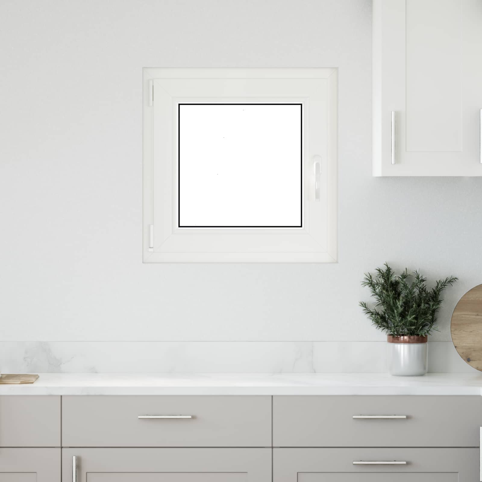 Finestra per Soffitta RISOR 50 x 50 cm PVC e Vetro Bianco