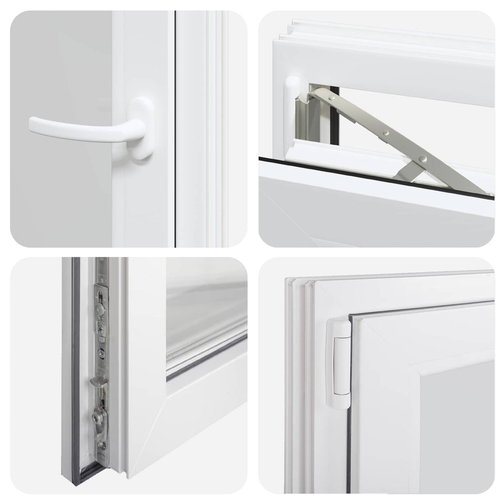 Finestra per Soffitta RISOR 60 x 80 cm PVC e Vetro Bianco
