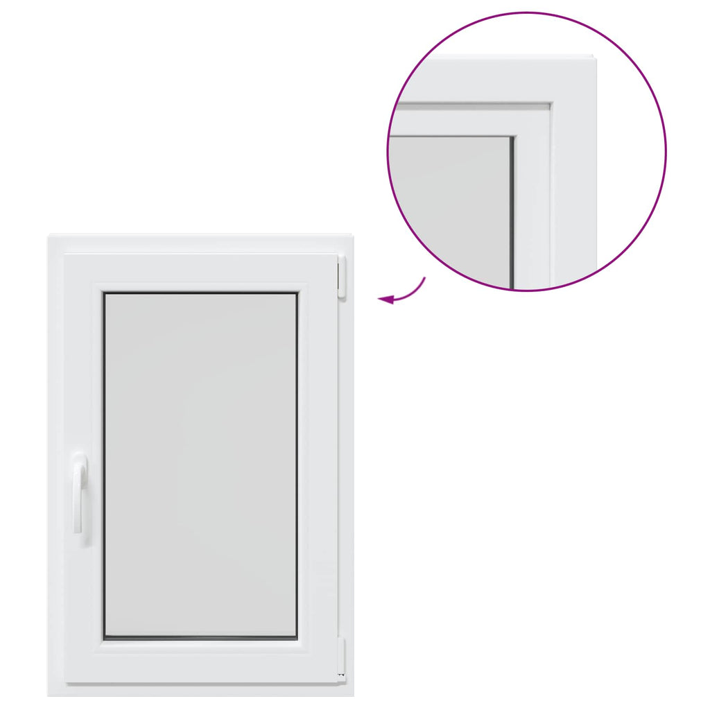Finestra per Soffitta RISOR 60 x 100 cm PVC e Vetro Bianco
