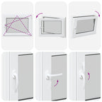 Finestra per Soffitta RISOR 80 x 50 cm PVC Vetro Bianco