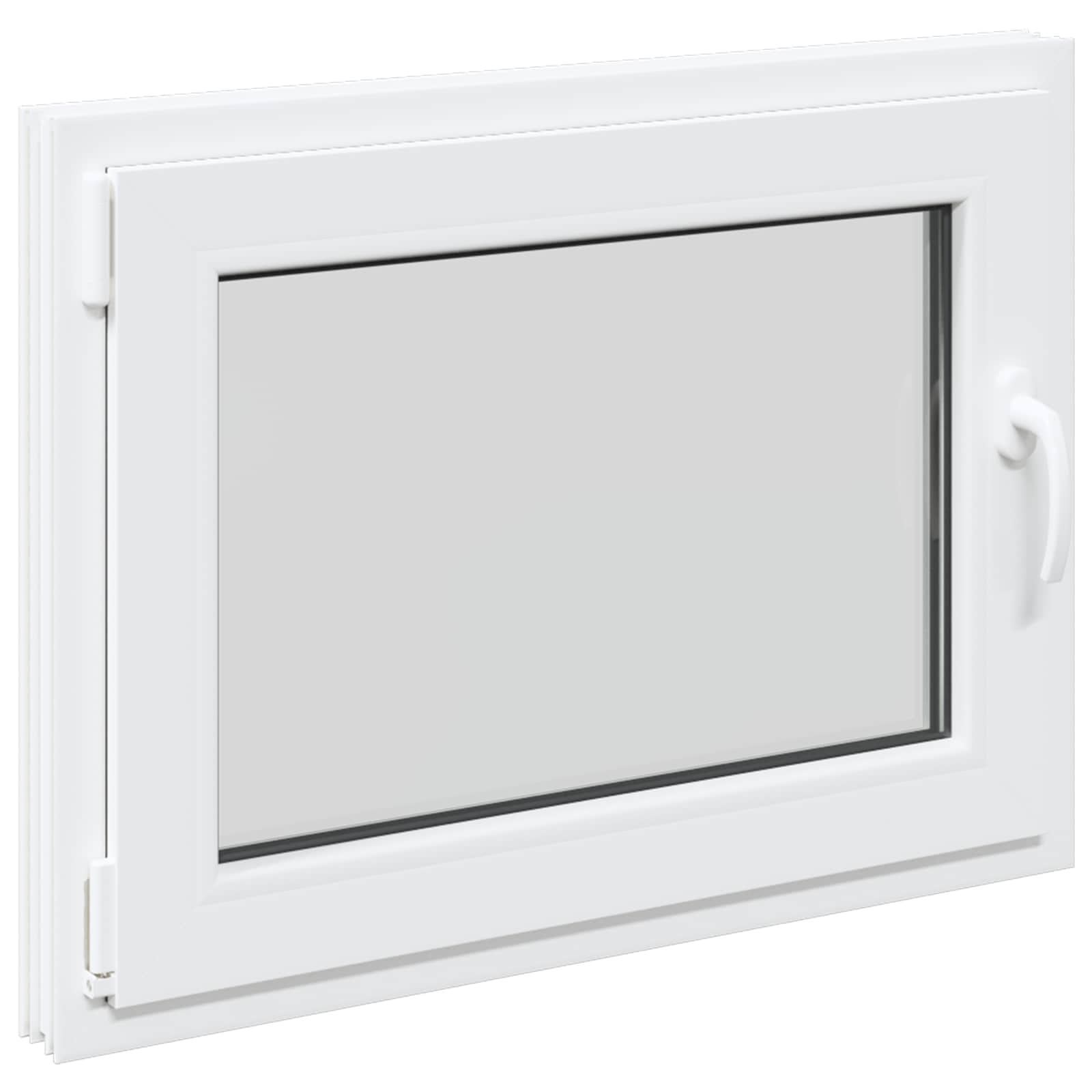 Finestra per Soffitta RISOR 80 x 50 cm PVC e Vetro Bianco