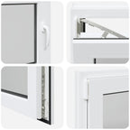 Finestra per Soffitta RISOR 80 x 60 cm PVC e Vetro Bianco