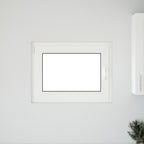 Finestra per Soffitta RISOR 80 x 60 cm PVC e Vetro Bianco