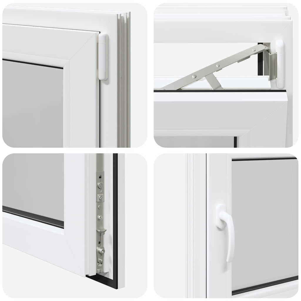 Finestra per Soffitta RISOR 80 x 70 cm PVC e Vetro Bianco