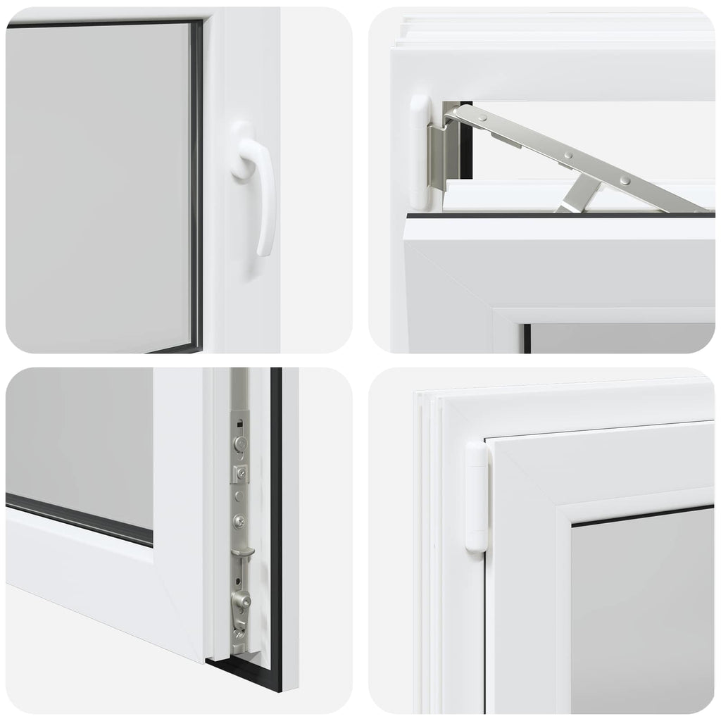 Finestra per Soffitta RISOR 80 x 70 cm PVC e Vetro Bianco