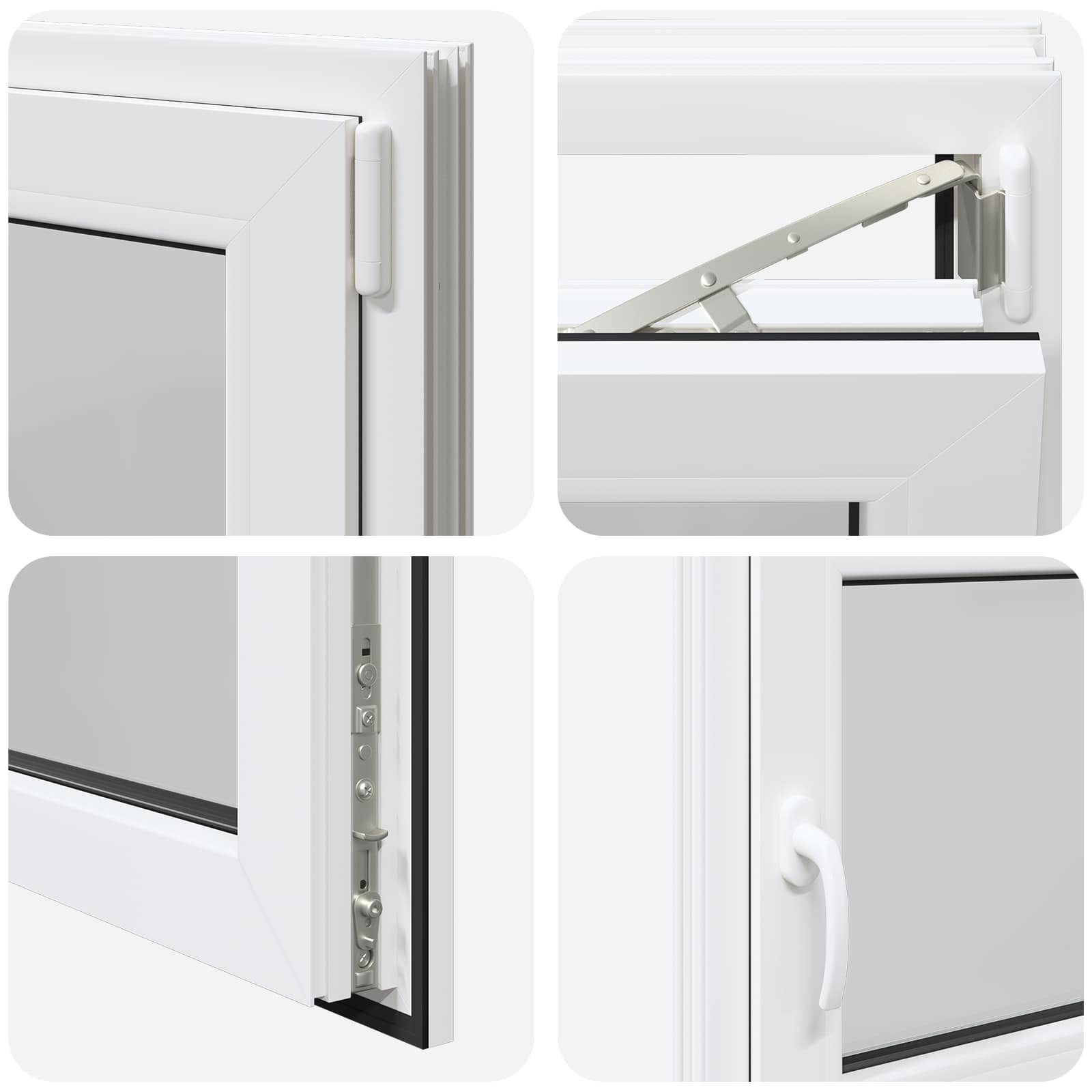 Finestra per Soffitta RISOR 90 x 50 cm PVC e Vetro Bianco