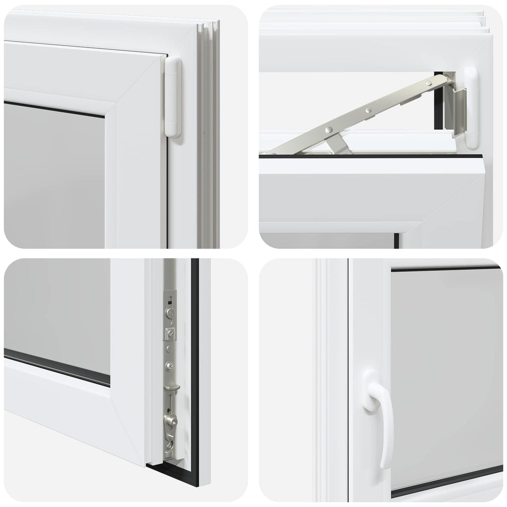 Finestra per Soffitta RISOR 90 x 70 cm PVC e Vetro Bianco